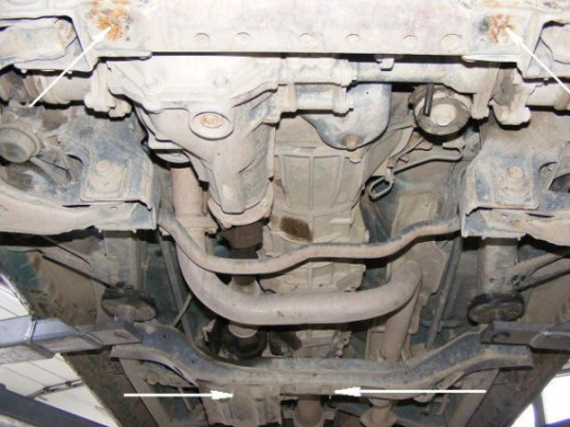 Stahl Unterfahrschutz für Getriebe, Differential Toyota Hilux (2000-2004) EANToyota Hilux