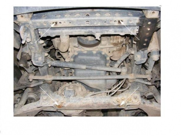 Stahl Unterfahrschutz für Motor Toyota Hilux (2000-2004) EANToyota Hilux