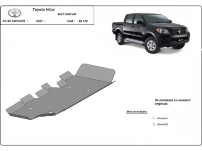 Stahl Unterfahrschutz für Katalysator Toyota Auris (2007-2012) EANToyota 2