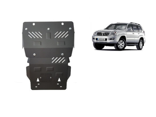 Stahl Unterfahrschutz für Motor Toyota Land Cruiser J120 (2002-2009) EANToyota Land Cruiser
