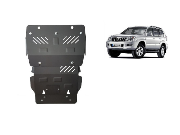 Stahl Unterfahrschutz für Motor Toyota Land Cruiser J120 (2002-2009) EANToyota Land Cruiser