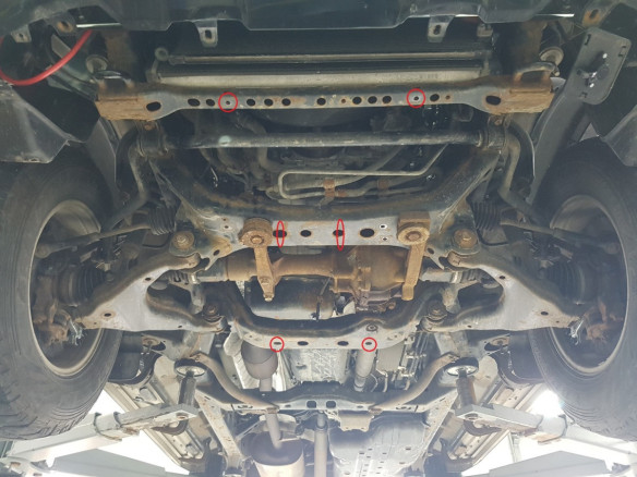 Stahl Unterfahrschutz für Motor Toyota Land Cruiser J120 (2002-2009) EANToyota Land Cruiser