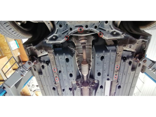 Stahl Unterfahrschutz für Katalysator Toyota Prius (2003-2009) EANToyota Prius