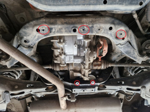 Stahl Unterfahrschutz für Differentialschutz Toyota RAV 4 Hybrid (2018-2026) EANToyota RAV 4