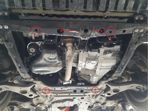 Stahl Unterfahrschutz für Motor Toyota RAV 4 (2013-2018) EANToyota RAV 4