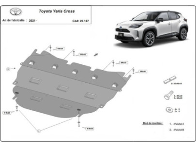 Stahl Unterfahrschutz für Motor Toyota Yaris Cross XP210 (2021-2026) EAN 2