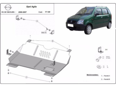 Stahl Unterfahrschutz für Kraftstofftank Opel Movano (2022-2026) EANOpel 2