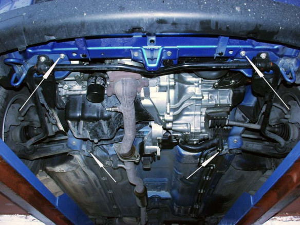 Stahl Unterfahrschutz für Motor Opel Agila (H00) (2000-2007) EANOpel Agila