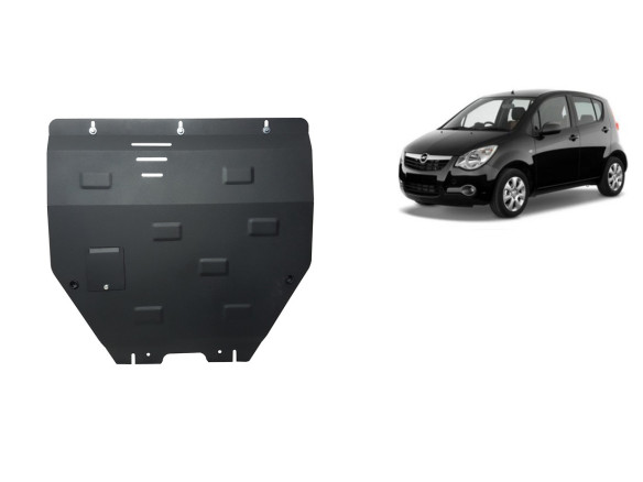 Stahl Unterfahrschutz für Motor Opel Agila (H08) (2007-2014) EANOpel Agila