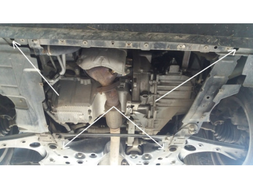 Stahl Unterfahrschutz für Motor Opel Combo (2010-2017) EANOpel