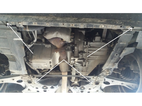 Stahl Unterfahrschutz für Motor Opel Combo (2010-2017) EANOpel