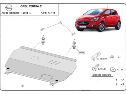 Stahl Unterfahrschutz für Katalysator Opel Movano (2010-2021) EANOpel 2
