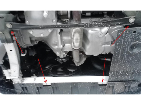 Stahl Unterfahrschutz für Motor Opel Corsa E (2014-2019) EANOpel Corsa