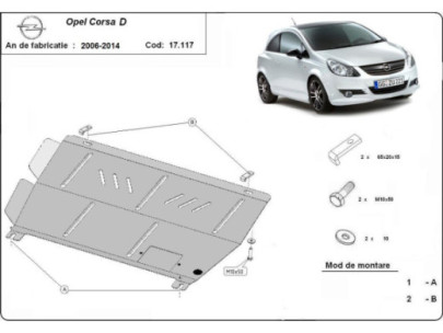 Stahl Unterfahrschutz für Motor Opel Movano (2022-2026) EANOpel 2