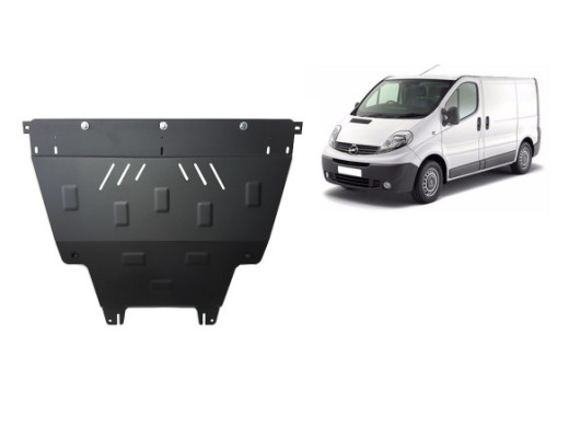Stahl Unterfahrschutz für Motor Opel Vivaro (2001-2011) EANOpel Vivaro