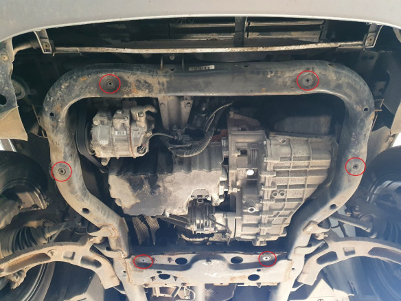 Stahl Unterfahrschutz für Motor Volkswagen Transporter T6 Caravelle (2015-2018) EANVolkswagen