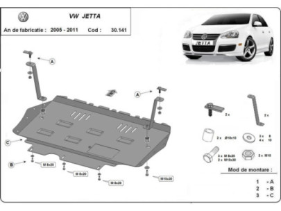 Stahl Unterfahrschutz für Kühler Volkswagen Amarok (2022-2026) EANVolkswagen 2