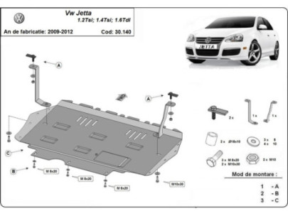 Stahl Unterfahrschutz für Getriebe Automatikgetriebe VW Passat B5, B5.5 (1997-2005) EANVolkswagen 2
