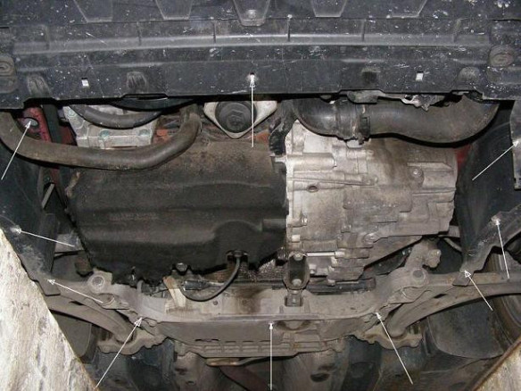 Stahl Unterfahrschutz für Motor VW Passat B7 (2011-2015) EANVolkswagen Passat