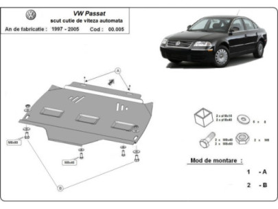 Stahl Unterfahrschutz für Motor VW Passat B8 - Automatikgetriebe (2015-2026) EANVolkswagen Passat 2