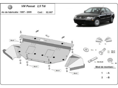 Stahl Unterfahrschutz für Motor Volkswagen Sharan (2010-2022) EANVolkswagen 2