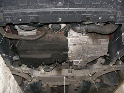 Stahl Unterfahrschutz für Motor VW Passat CC (2008-2016) EANVolkswagen Passat