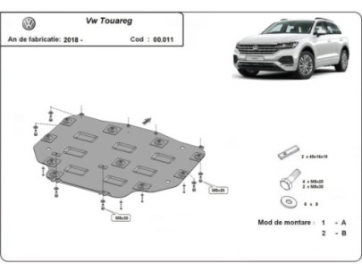 Stahl Unterfahrschutz für Motor Volkswagen Sharan (2010-2022) EANVolkswagen 2