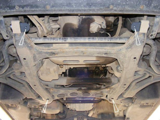 Stahl Unterfahrschutz für Motor Volkswagen Touareg 7L (2003-2010) EANVolkswagen