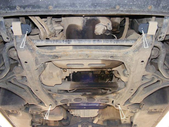 Stahl Unterfahrschutz für Motor Volkswagen Touareg 7L (2003-2010) EANVolkswagen