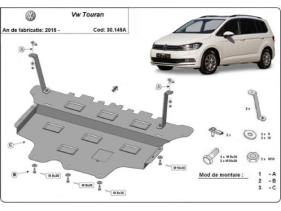 Stahl Unterfahrschutz für Motor VW Arteon - Automatikgetriebe (2017-2026) EANVolkswagen 2