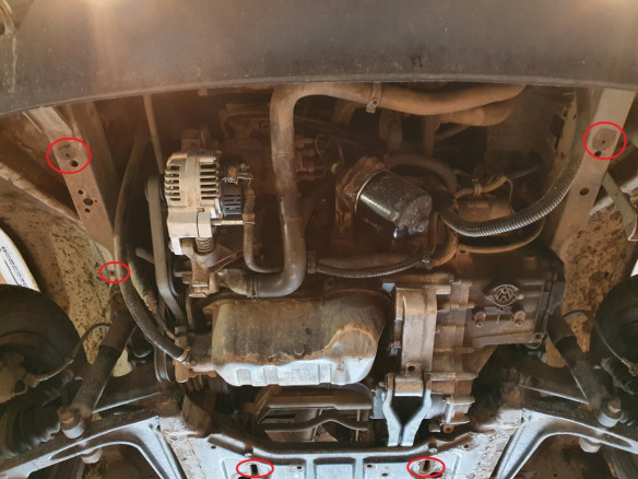 Stahl Unterfahrschutz für Motor VW Transporter T4 (1990-2003) EANVolkswagen Transporter