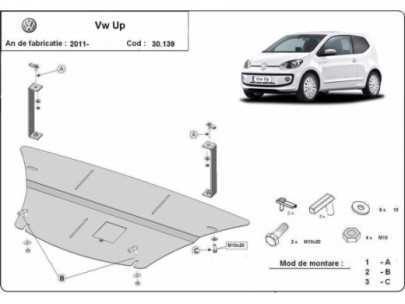 Stahl Unterfahrschutz für Motor Volkswagen Sharan (2010-2022) EANVolkswagen 2