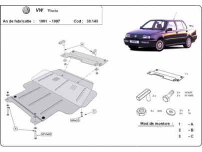Stahl Unterfahrschutz für Motor Volkswagen Transporter T7 Van (2023-2026) EANVolkswagen