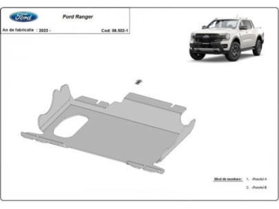 Stahl Unterfahrschutz für Kühler Ford Ranger (2023-2026) EANFord Ranger