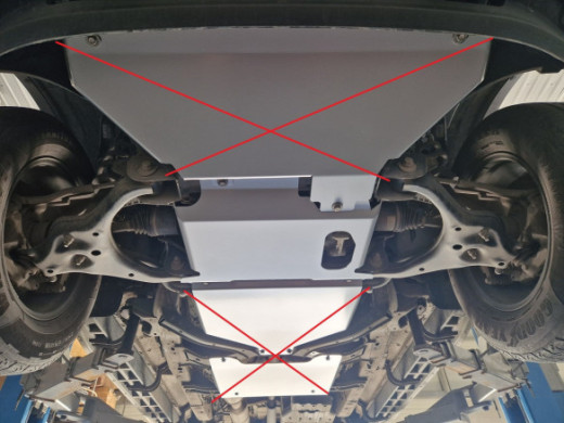 Stahl Unterfahrschutz für Motor Ford Ranger (2023-2026) EANFord Ranger