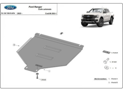 Stahl Unterfahrschutz für Kühler Ford Ranger (2023-2026) EANFord Ranger
