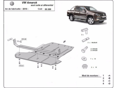 Stahl Unterfahrschutz für Motor Volkswagen Sharan (1999-2010) EANVolkswagen 2