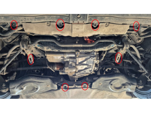 Stahl Unterfahrschutz für Heckmotor Elektromotor Tesla 3 AWD (2017-2026) EANTesla Model 3