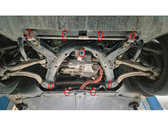Stahl Unterfahrschutz für Frontmotor Elektromotor Tesla 3 AWD (2017-2026) EANTesla Model 3