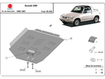 Stahl Unterfahrschutz für Motor Suzuki Grand Vitara (1999-2005) EANSuzuki 2