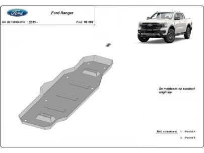 Stahl Unterfahrschutz für Kühler Ford Ranger (2023-2026) EANFord Ranger 2