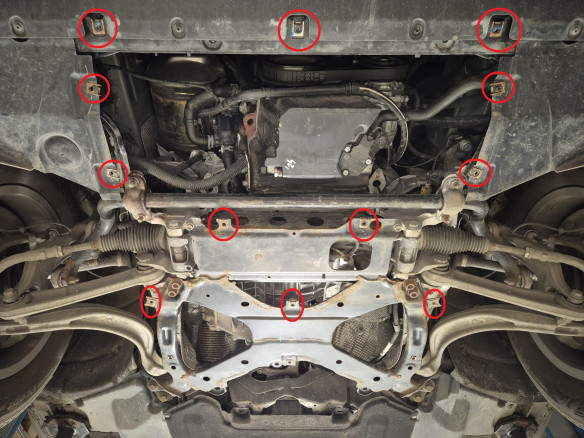 Stahl Unterfahrschutz für Motor Audi Q5 (2017-2025) EANAudi Q5