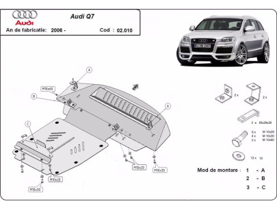 Stahl Unterfahrschutz für Motor Audi A3 (1996-2003) EANAudi 2