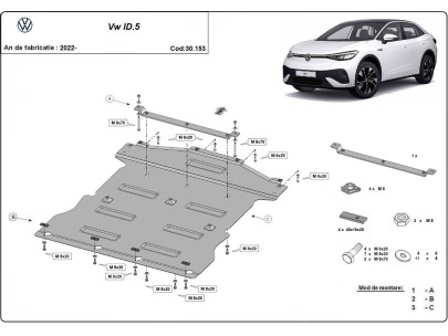 Stahl Unterfahrschutz für Motor Volkswagen Transporter T7 Van (2023-2026) EANVolkswagen 2