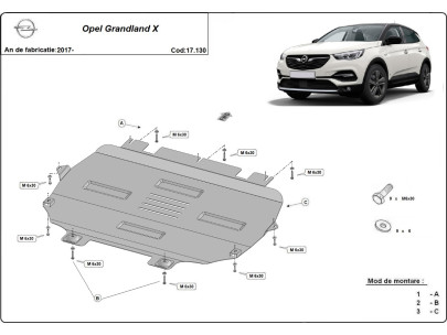 Stahl Unterfahrschutz für Katalysator Opel Movano (2010-2021) EANOpel 2