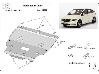Stahl Unterfahrschutz für Motor Mercedes Sprinter-FWDMercedes