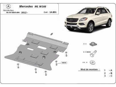 Stahl Unterfahrschutz für Motor Mercedes Sprinter-FWDMercedes