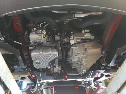 Stahl Unterfahrschutz für Motor Mercedes Sprinter-FWDMercedes