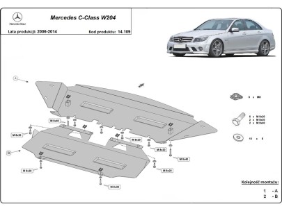 Stahl Unterfahrschutz für Motor Mercedes Sprinter-FWDMercedes