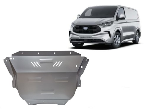 Aluminium Unterfahrschutz für Motor Ford Transit Custom (2023-2026)